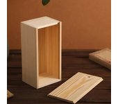 Pine Pull-out Box Sliding Cover Wooden Box Wooden Storage Box Log Drawer Wood Jewelry Organizer Case DIY Case