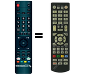 Mandos.tv TV-303D para DUNE mando a distancia programado