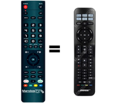 Mandos.tv SOLO5 para BOSE mando a distancia programado