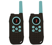Walkie-Talkie negro y azul 5km alcance con clip cinturón TW42 LEXIBOOK