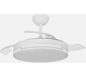 papiro dc fan 59w white 3 blades desp.107d 6980lm 3000k,4000k,6500k remote+ memory+ timer