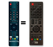 Mandos.tv K32DLM10H para TD-SYSTEMS mando a distancia programado