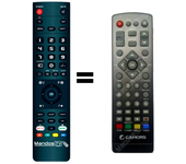 Mandos.tv DTB4600HD para SUNSTECH mando a distancia programado