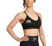 Ropa mujer Tops y sujetadores deportivos Leone1947 Top Deportivo Dna Negro