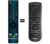 Mandos.tv SE-R0448 para TOSHIBA mando a distancia programado
