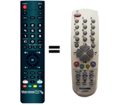 Mando a distancia programado para TV modelo CT-835S de TOSHIBA