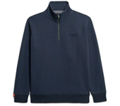 Superdry Sudadera Con Media Cremallera Essential Logo Henley