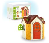 FEBER - Fancy House, Casita Espaciosa con Ventanas y Puertas Abatibles, Bandeja de Juego y Accesorios, Color Luminoso y Resistente a la Luz, Fácil Montaje, Niños de 3 a 8 años, Famosa (800010962)