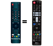Mandos.tv HR500 para LG mando a distancia programado
