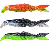 3/5/6/7 Pcs Perch Pike Fishing Bait Soft Lifelike18-20cm Plastic Fishing Predator Lures Shad Paddle Tail Swimbaits Accessories