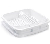 NAKLOE - Escurreplatos  - Escurreplatos plastico - Escurreplatos con bandeja -  Escurre platos - Escurridor de platos - Escurridor para platos