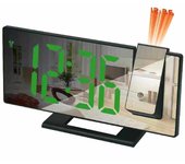 Reloj despertador LED ajustable, pantalla de hora y temperatura de 12/24 horas, alimentación por USB, adecuado para personas que duermen profundamente, para uso en el hogar y la oficina.