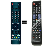 Mandos.tv UE58J5200 para SAMSUNG mando a distancia programado