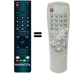 Mando a distancia programado para TV modelo CB20F42TSX de SAMSUNG