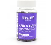 Gominolas de vitaminas · CHIC & LOVE · Pelo y uñas. 60 unidades