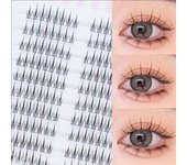 MIAOJIE Sunflower Lashes Brown Manga False Eyelashes Natural Soft Large Capacity Anime Eyelashes Douyin Wanghong Makeup Anime Ey