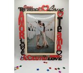 MARCO DE FOTOS AMOR EN MADERA PARA PARED