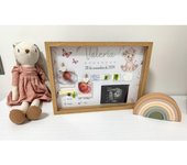 Marco guarda recuerdos leoncita bebe nacimiento, natalicio bebe, lamina personalizada nacimiento bebé ,recuerdos recién nacido, caja recuerdos nacimiento , regalos originales, decoración infantil cuadro personalizado recién nacido, regalos para bebés,