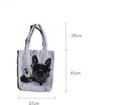 Bolso de hombro de compra con estampada de los dubujos doble cara . de tela loneta.estampada dibujos personalizada.gran capacidad