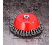 Twisted Steel Wire Wheel M14 Brush Strong Paint Remove Rotary Twist Knot Deburring 75mm/100mm/150mm For Metal Angle Grinder