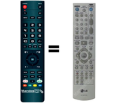 Mandos.tv 6711R1P072B para LG mando a distancia programado