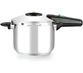Monix Presto M911002 - Olla A Presión hasta 6L, Acabado Brillante Inox, Compatible con Todas las Fuentes de Calor