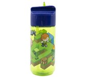 Minecraft 430ml Ecozen - Botella de Agua Reutilizable Infantil Libre de BPA