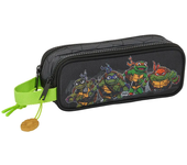 Safta Estuche Tortugas Ninja Double Negro