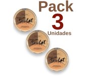 PACK AHORRO 3 UNIDADES TECHNIC READY, SET , SCULPT - MEDIUM PALETA DE CONTORNO 9,9 g Ref. 22710