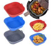 Caja de silicona para freidora de Aire, Molde reutilizable para Horno, cesta para Cocina