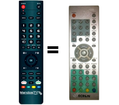 Mandos.tv DVB19EC para ECRON mando a distancia programado