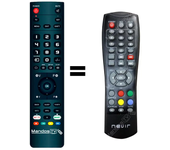 Mandos.tv NVR-2595DUGHD para NEVIR mando a distancia programado
