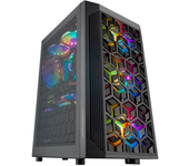 Caja Compacta Gaming Mars Gaming Mcmesh - Tecnología Mesh 360º - Ventiladores Frgb 120mm - Soporte Microatx & Mini-Itx - Refrigeración Líquida