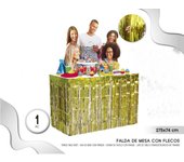 Falda de Mesa con Flecos -  Faldas de Tul para Mesa - Ideal para fiestas
