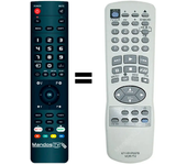Mandos.tv HR-J285 para JVC mando a distancia programado