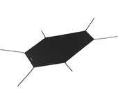 Tiendas de campaña Protectores suelo Nordisk Suelo Protector Telemark 2 Negro