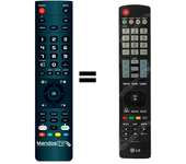 Mando a distancia programado para TV modelo 55LE5310 de LG