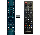 Mando a distancia programado para TV modelo UE55NU7300 de SAMSUNG