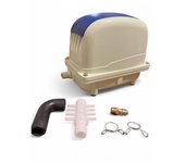 Compresor para séptico de membrana para  fosas sépticas, peceras grandes, acuarios e hidroponía  Jecod PA-60 (bomba de aire), aereación de estanques/ equipos de fisioterapia o baños de hidroterapia