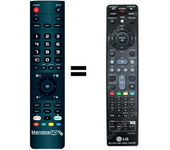 Mandos.tv HX806SH para LG mando a distancia programado