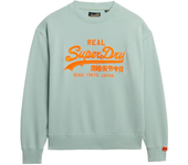 Superdry Sudadera Vl Neon Loose Verde,Gris