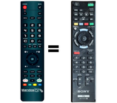 Mando a distancia programado para TV modelo XBR-65HX950 de SONY