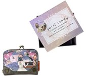 Sweet Candy - Monedero de Diseño con Dibujo de Muñeca, con Cierre de Cremallera y Click, Con una caja de Regalo muy bonita. Múltiples Compartimentos y Espacios para Tarjetas,
