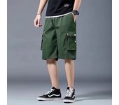 Cargo shorts men's summer loose-fitting five-point pants multi-pocket functional sports pants
