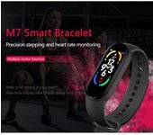 Reloj inteligente M7 para hombre y mujer, pulsera deportiva con control de ritmo cardíaco y presión sanguínea, marca XYZ
