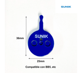Pastilla de Freno Resina de Freno de Disco Hidráulico para Bicicleta de Montaña, Patinete eléctrico y Ciclismo, compatible con Sistema Freno Zoom, Shimano, Avid, Tektro etc