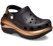 Crocs Zuecos Mega Crush Metallic Negro