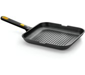 Bra Daily Pro Rayas 28cm (A122329) - Sarten Grill para Todo Tipo de Cocinas, Antiadherente