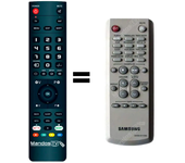 Mandos.tv MMZJ6 para SAMSUNG mando a distancia programado