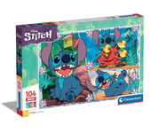Maxi Super Color Puzzle 104 piezas Stitch 23776 CLEMENTONI
